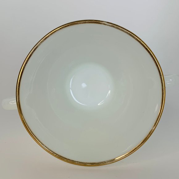 Vintage Swirl Golden Shell Lustre Creamer & Open Sugar by Anchor Hocking - Picture 12 of 13